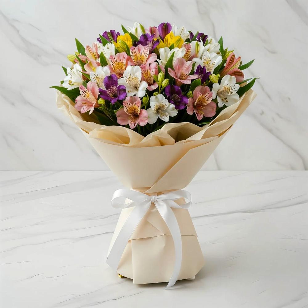 Букет цветов из: Альстромерии в Гольёво