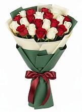 Букет Микс из красных и белых роз #REPLACE_PRED# Гольёво