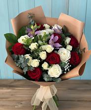 Букет цветов из:  Розы и Альстромерии в Гольёво