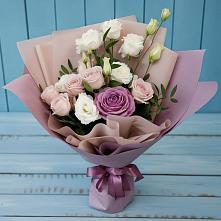 Букет цветов из:  Розы и Лизиантусы в Гольёво