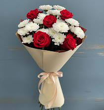 Букет цветов из:  Розы и Хризантемы в Гольёво