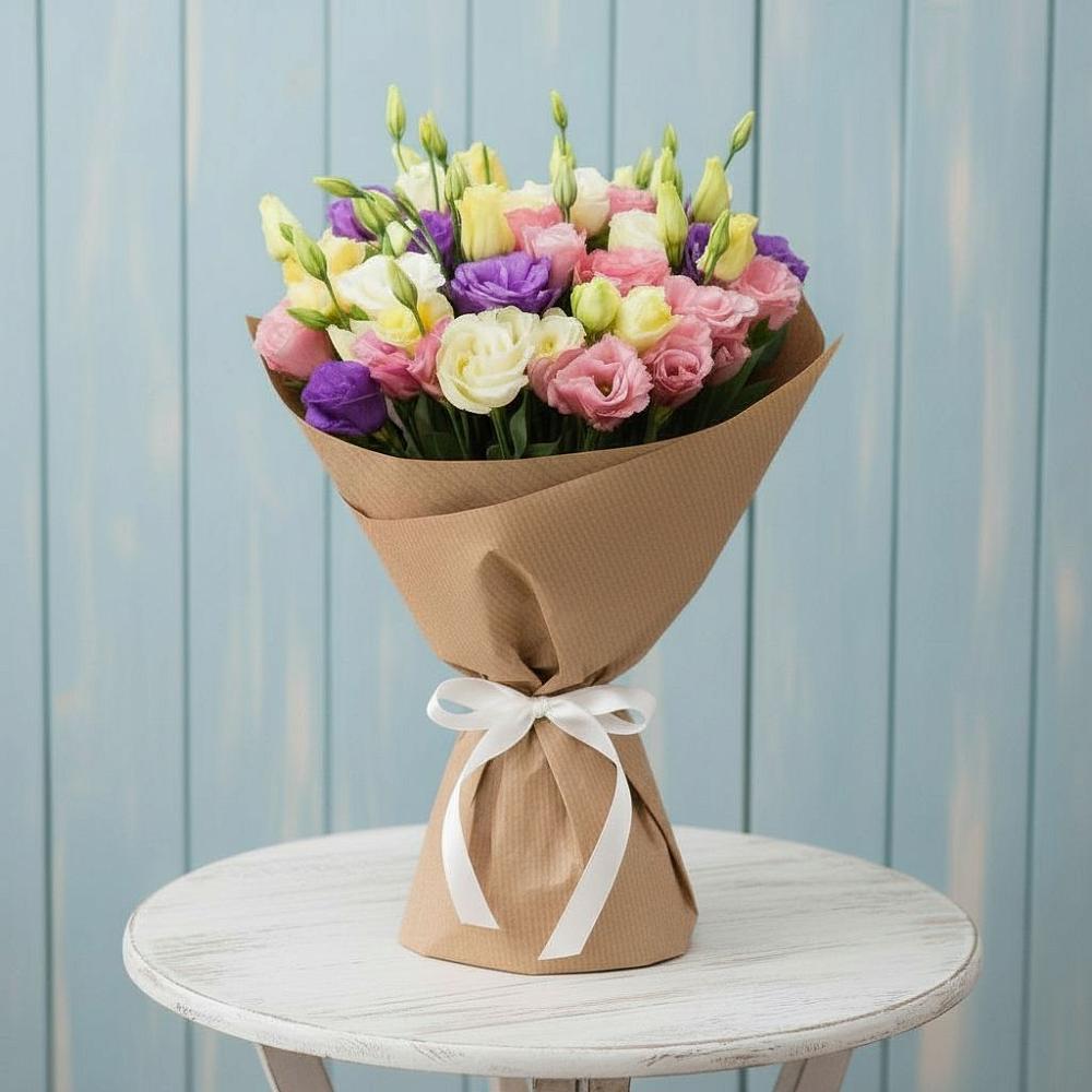 Букет цветов из: Лизиантусы в Гольёво