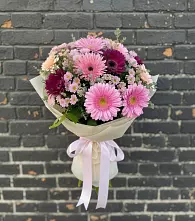 Букет цветов из:  Герберы и Хризантемы в Гольёво
