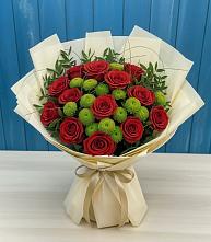 Букет цветов из:  Розы и Хризантемы в Гольёво