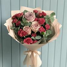 Букет цветов из:  Гвоздики и Розы в Гольёво