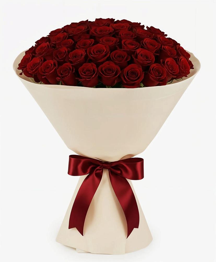 Букет 101 Бордовая роза Блэк Бакарра в Гольёво