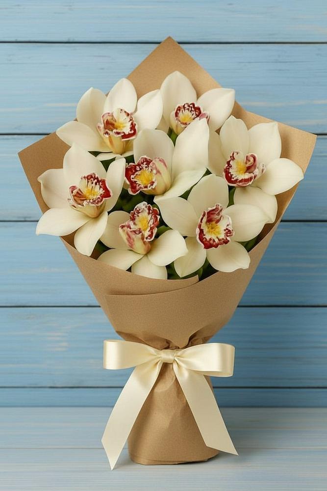 Букет цветов из: Орхидеи и Розы в Гольёво