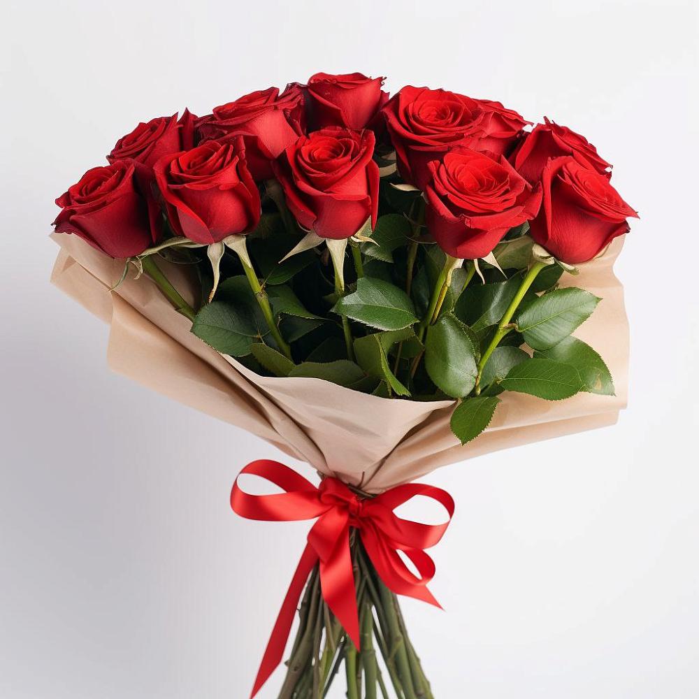 Букет 11 Красных роз Эдлесс Лав в Гольёво