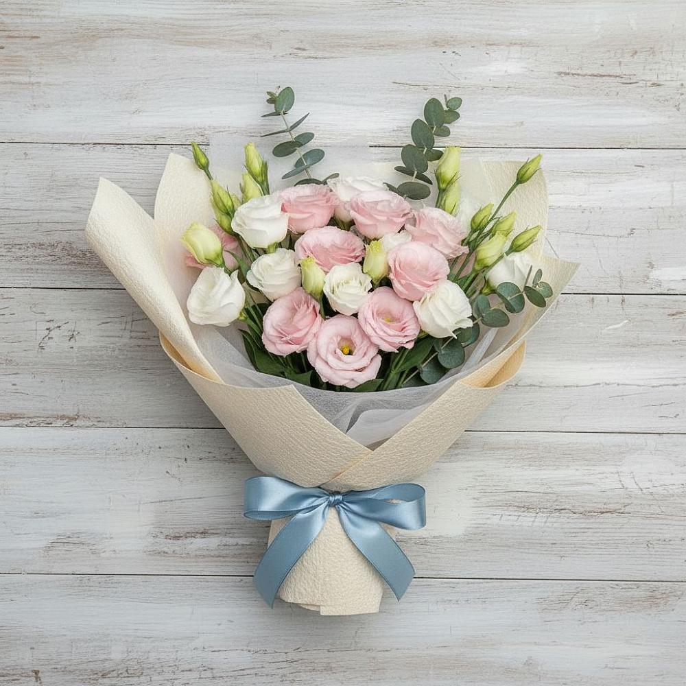 Букет цветов из: Лизиантусы в Гольёво